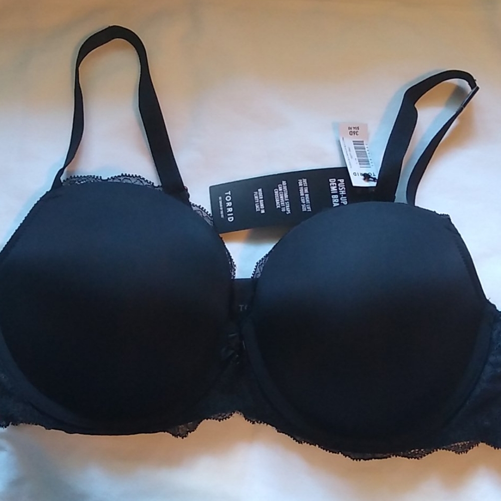 Torrid Push-Up Demi Bra 36D